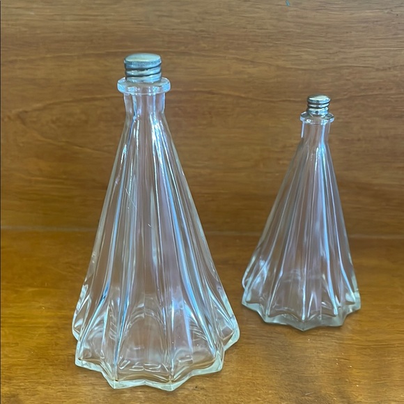 Elegant Clear Glass Bottles Set Dorsay intoxication vintage - Picture 1 of 3